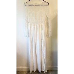 Long dress with slit